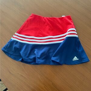 Adidas Vibrant Red Skirt with White Accents